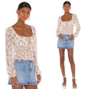 NWT Free People Printed Lolita Top